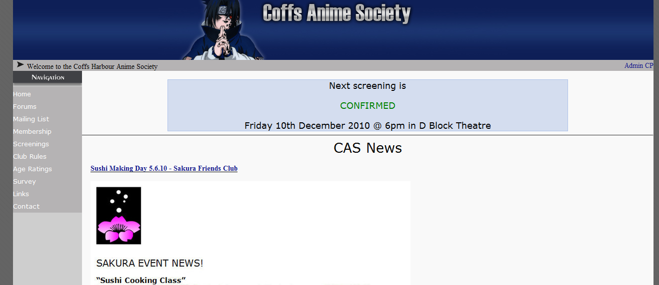 CAS Website